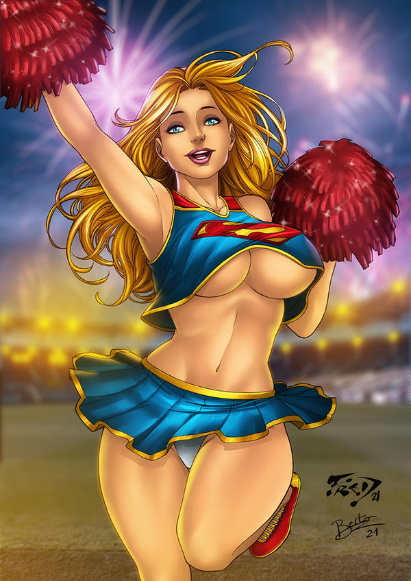 Supergirl pom pom girl sexy