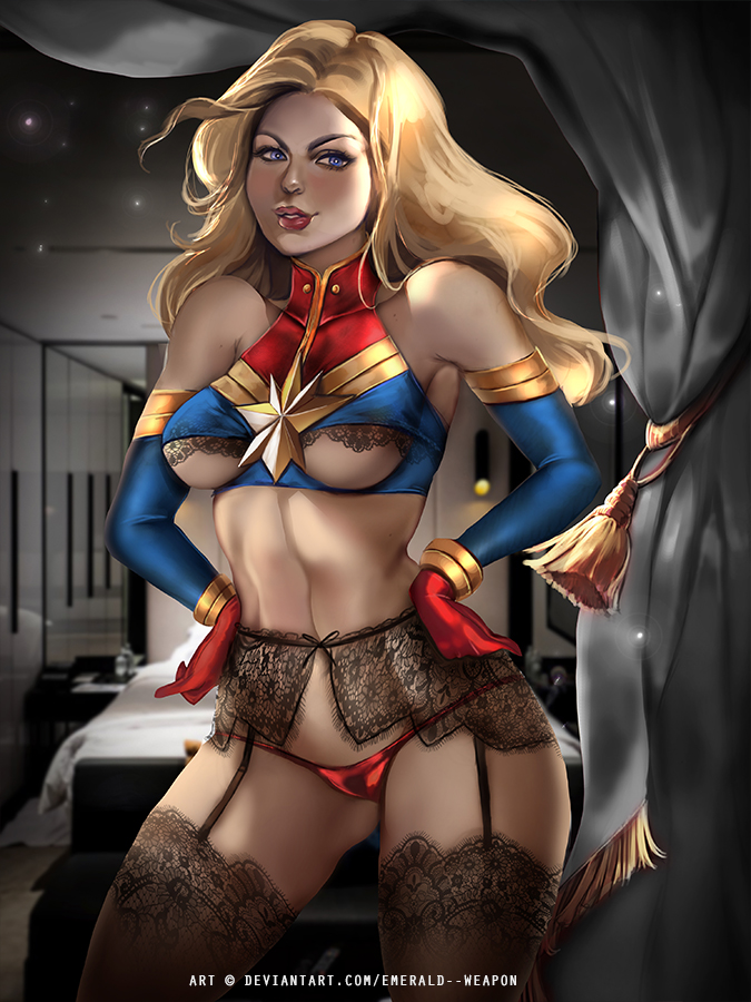 Captain Marvel lingerie sexy