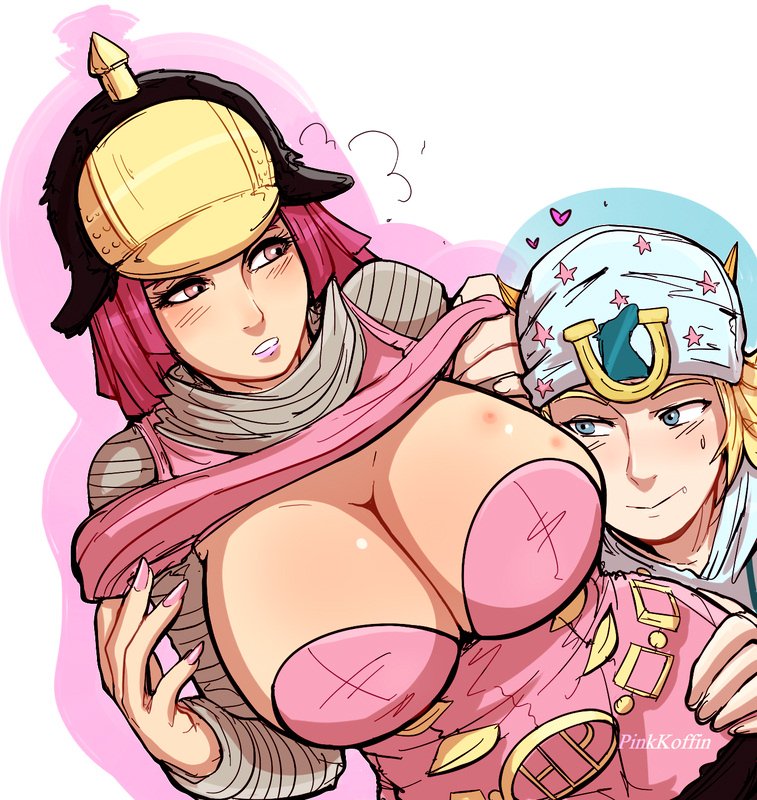 Hot Pants belle poitrine Jojos Bizarre Adventure Hentai