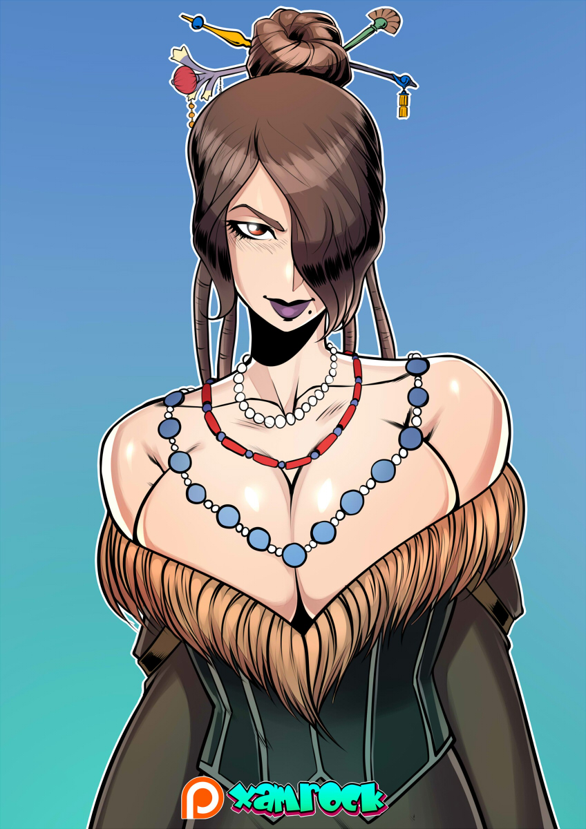 Lulu Final Fantasy hentai decollete