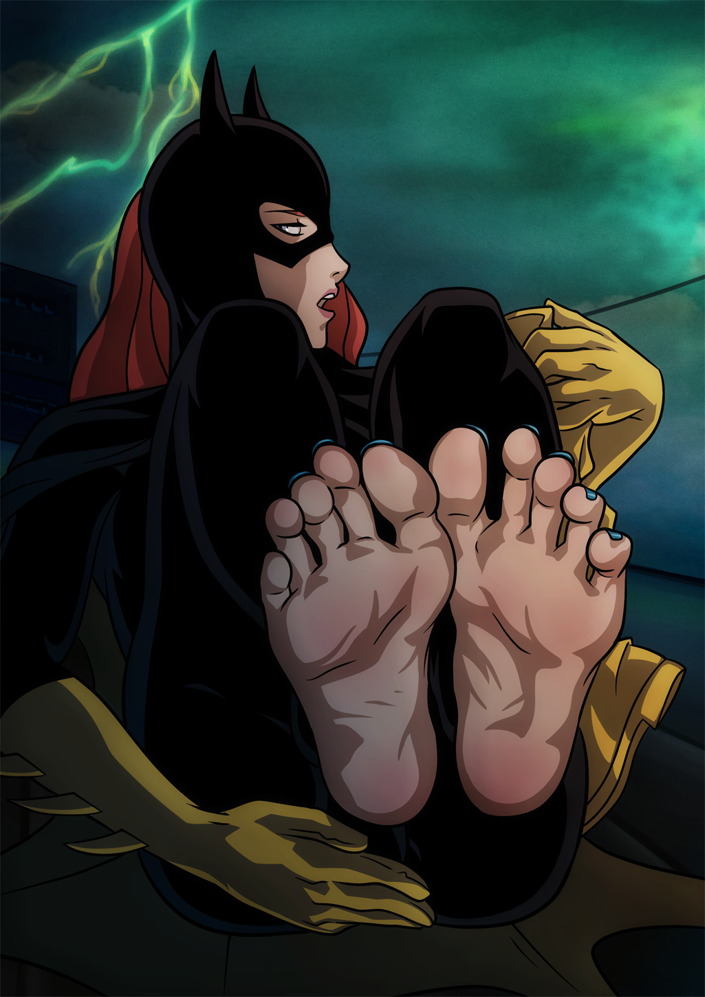 Batgirl DC Comics pieds sexy