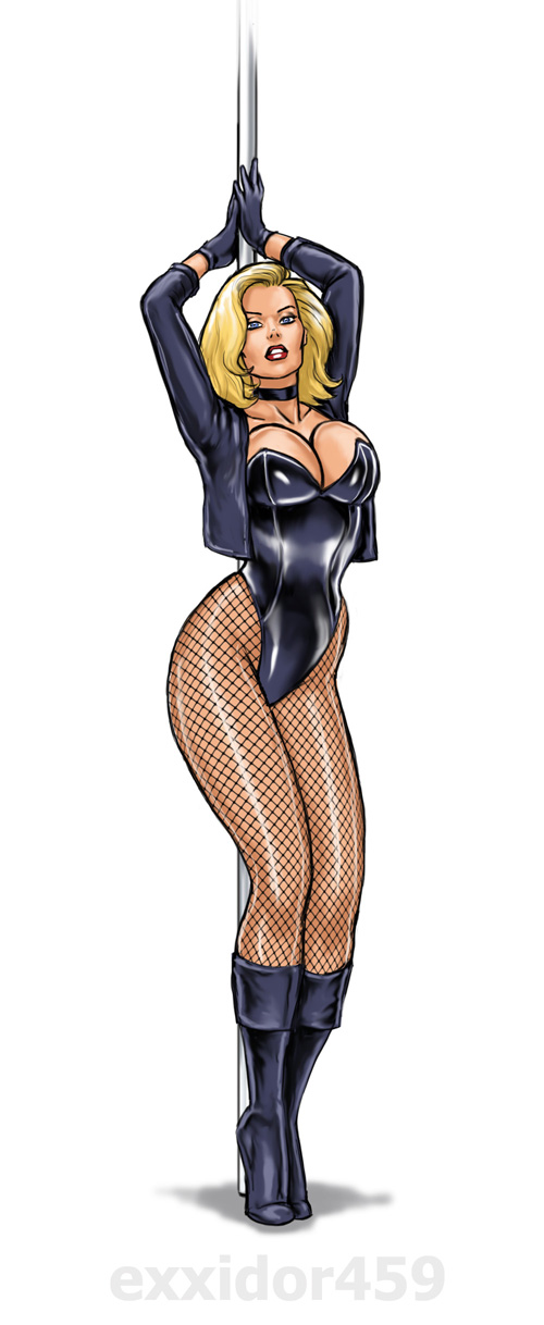 Black Canary DC Comics hentai pole danse
