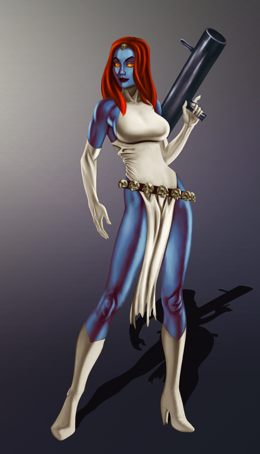 Mystique Marvel Hentai tenue sexy