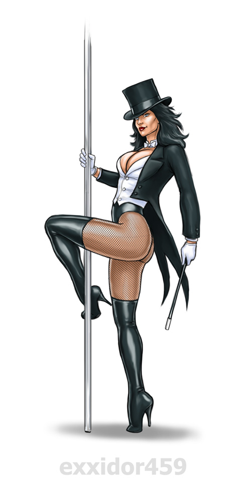 Zatanna DC Comics pole dancing