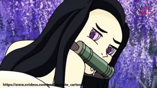 Nezuko chevauche la bite de Tanjiro