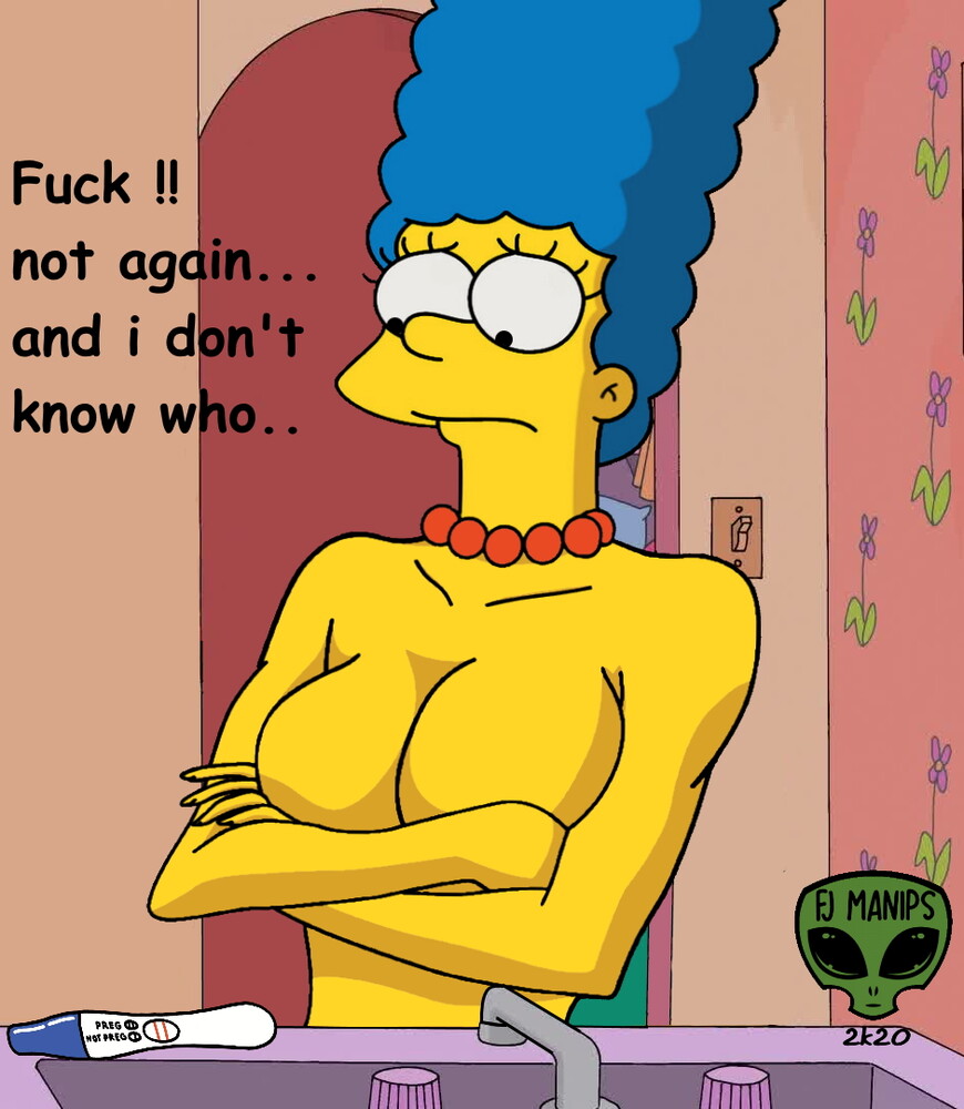 Marge Simpson topless seins