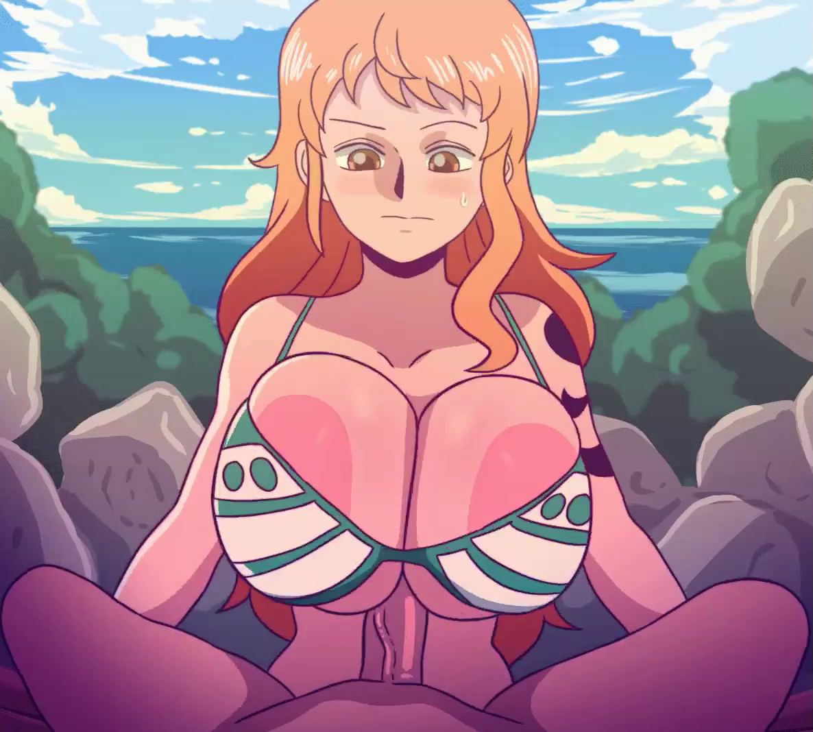 Nami fait une branlette espagnole