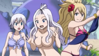 Mirajane et Lucy se chamaillent en mode sexy